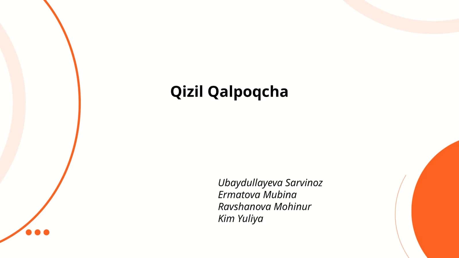 Qizil Qalpoqcha 1