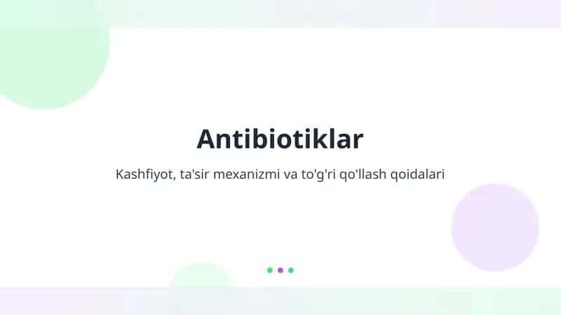 Antibiotiklar 1