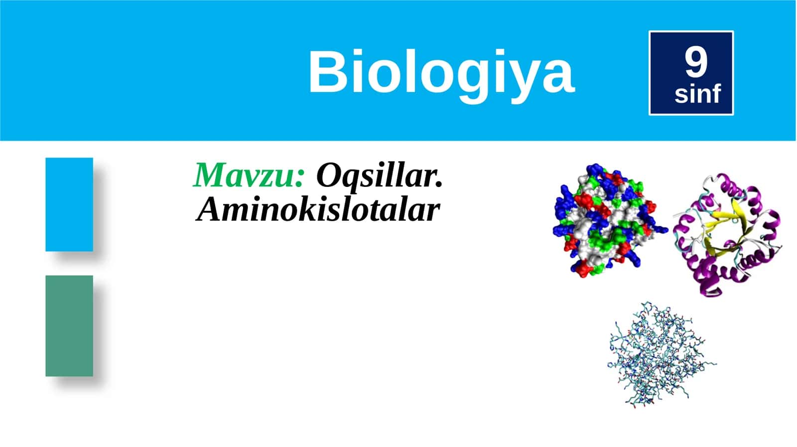 Oqsillar.Aminokislotalar 1