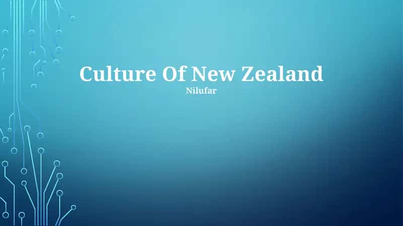 Culture Of New Zealand 1