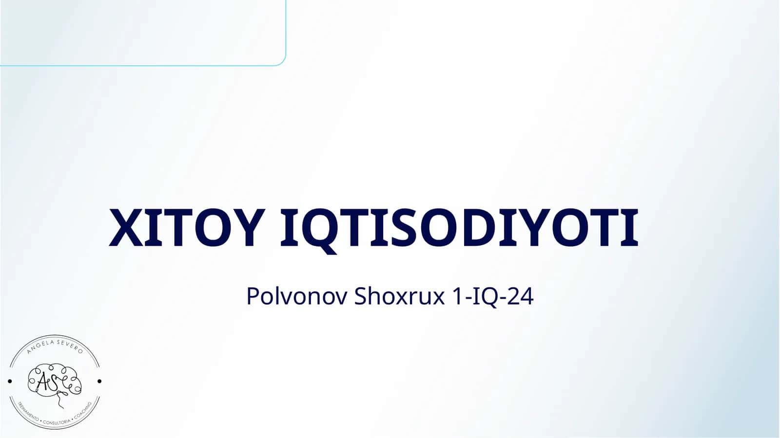 XITOY IQTISODIYOTI 1