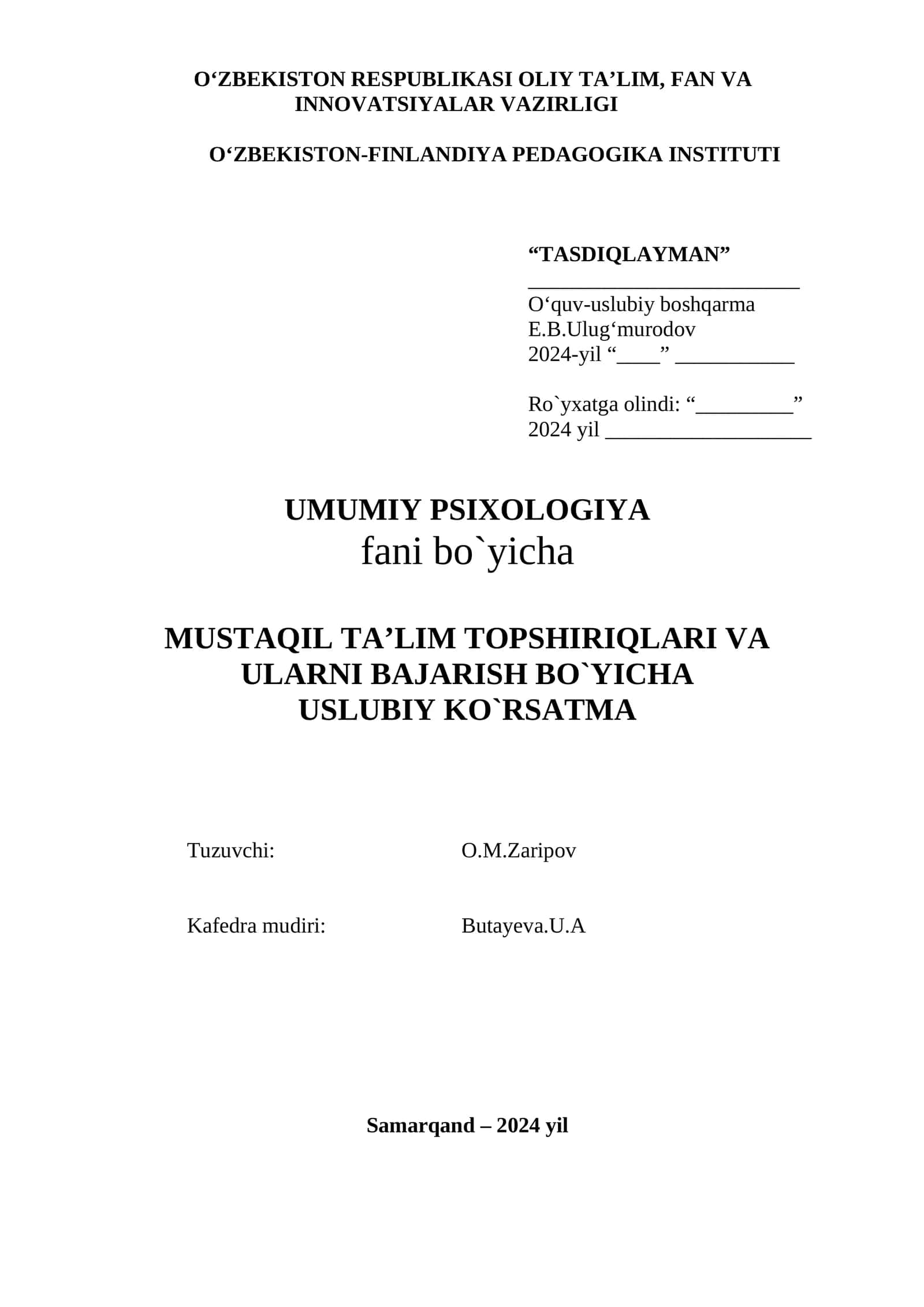 Umumiy psixologiya 1
