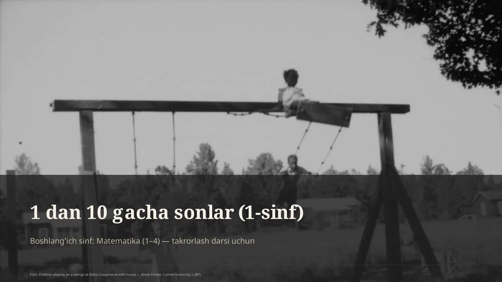 1 dan 10 gacha sonlar (1-sinf) 1