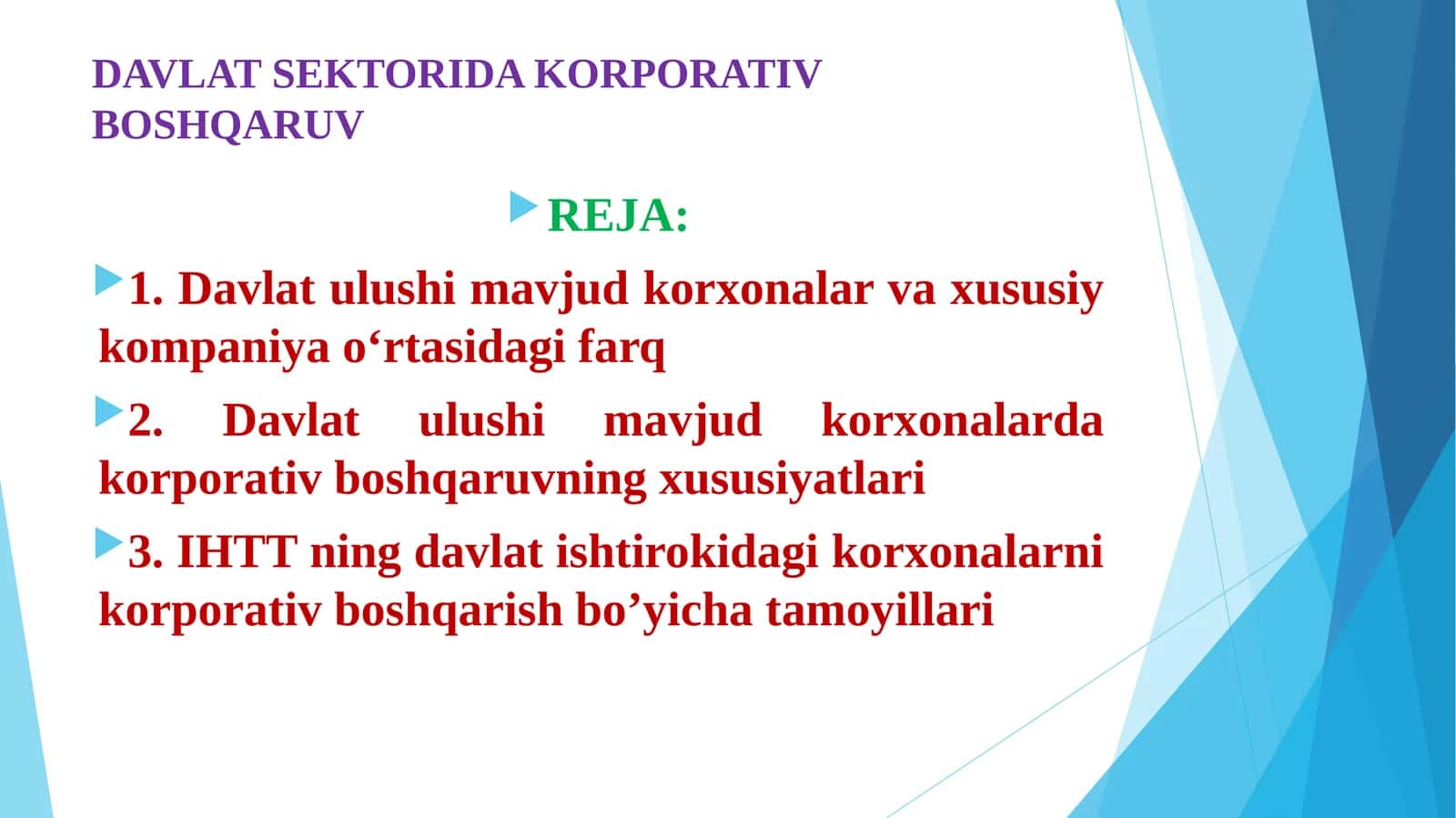 DAVLAT SEKTORIDA KORPORATIV BOSHQARUV 1