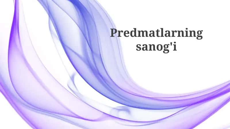 Hisobning tarixi va asoslari 1
