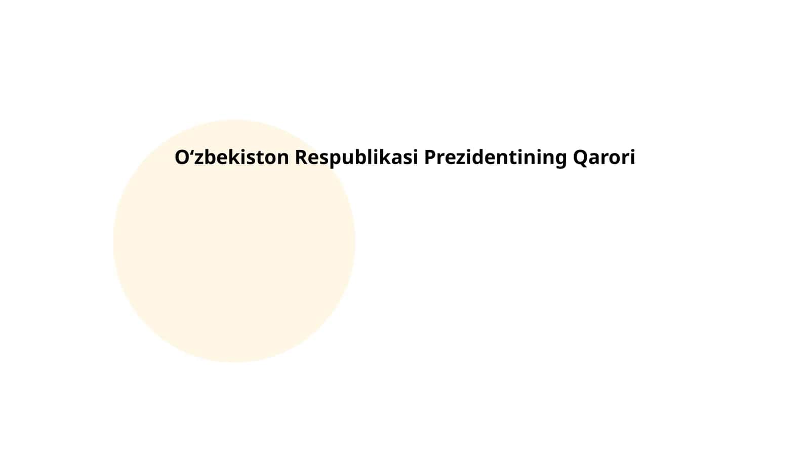 Prezidentning Ijtimoiy Siyosat Qarorlari 1