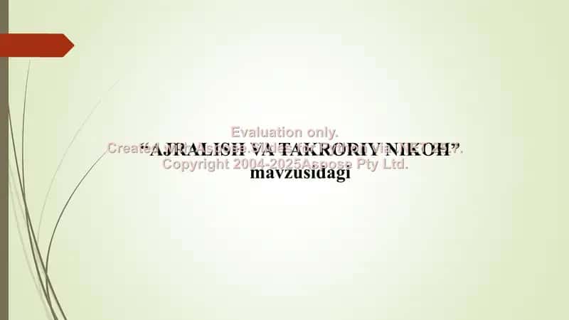 AJRALISH VA TAKRORIY NIKOH 1