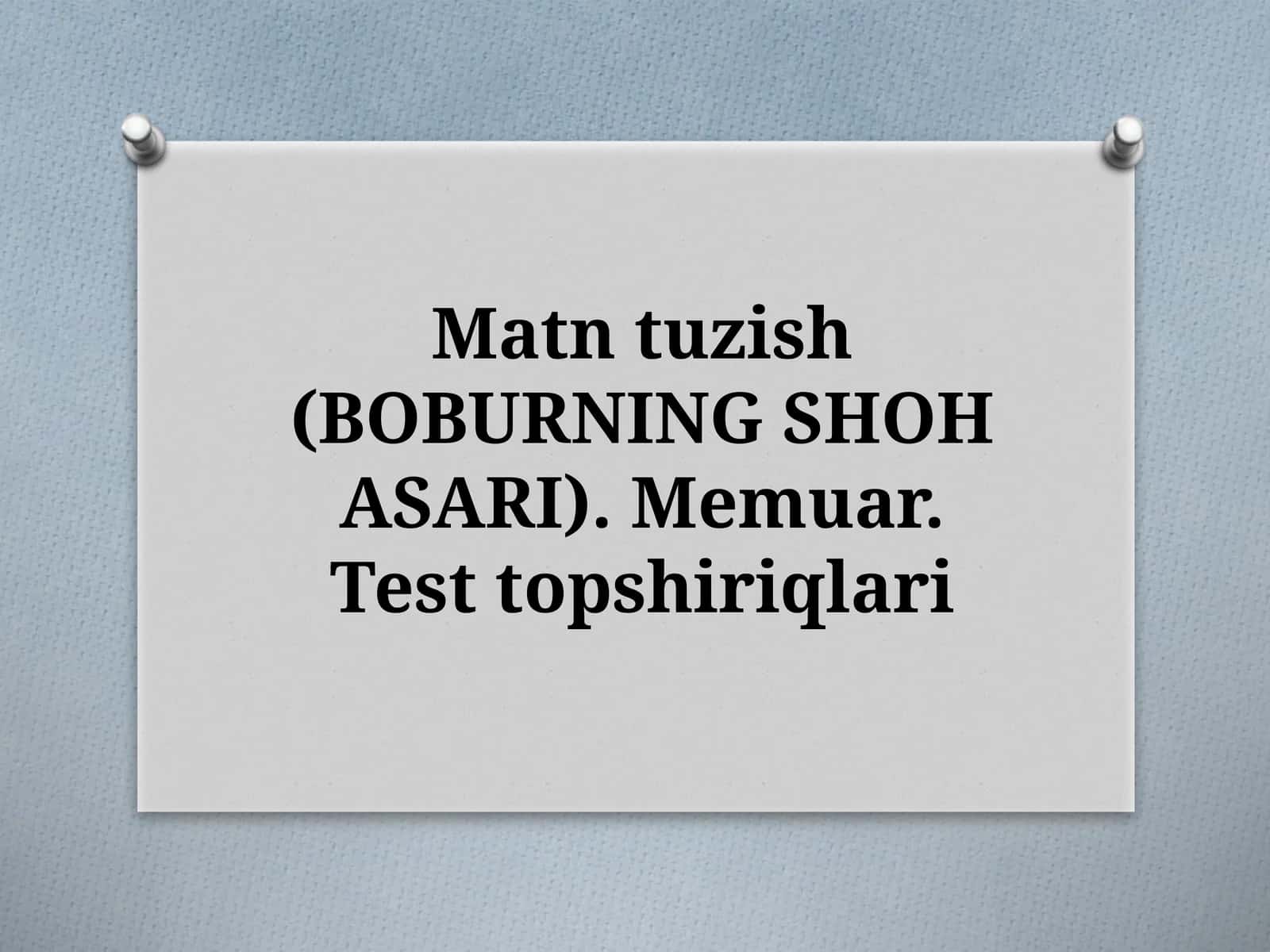 BOBURNING SHOH ASARI 1