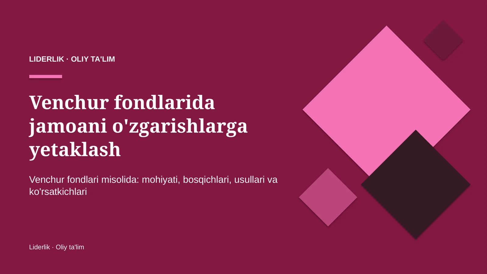 venchur fondlarida jamoani o'zgarishlarga yetaklash 9666 1
