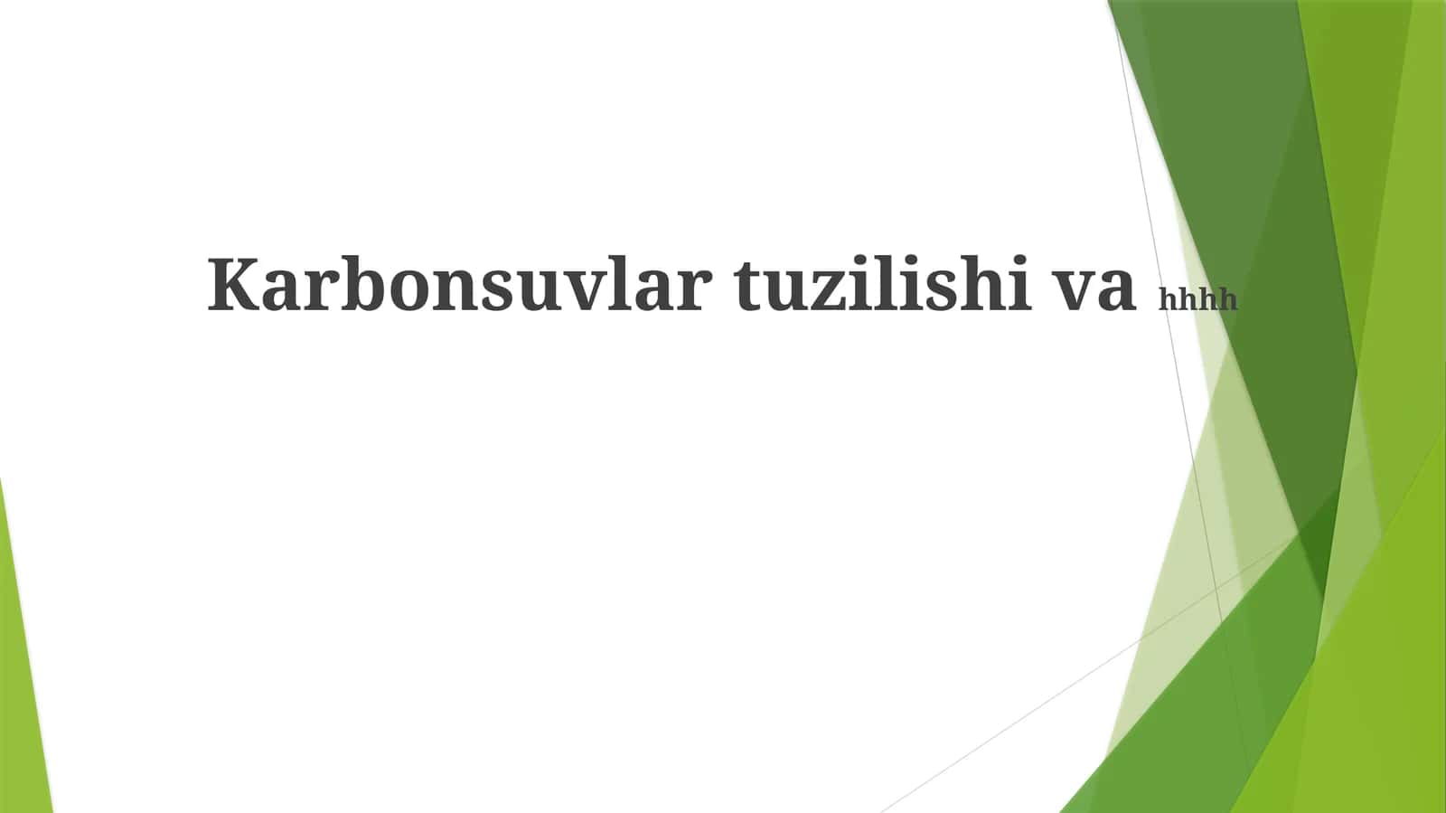 Uglevodorodlarning tuzilishi 1
