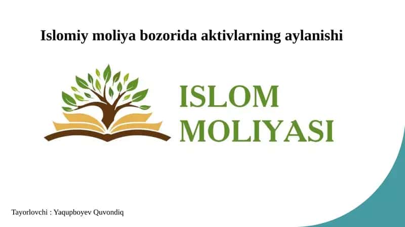 Islomiy moliya bozorida aktivlarning aylanishi 1