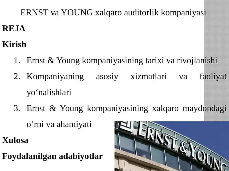 ERNSTvaYOUNGxalqaroauditorlikkompaniyasi 1