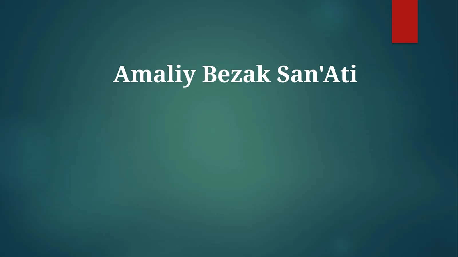 Amaliy BezakSan'Ati 1