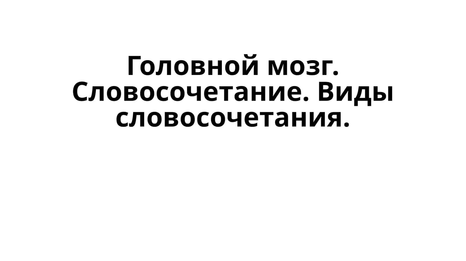 Головной мозг 1