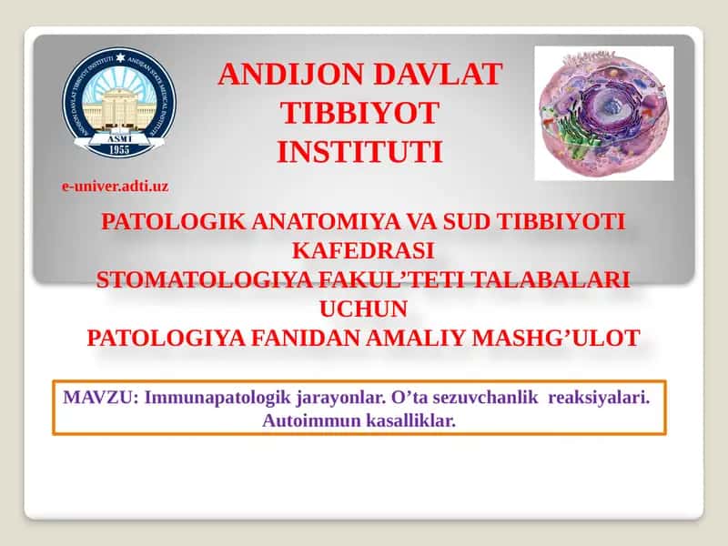 Immunapatologik jarayonlar 1