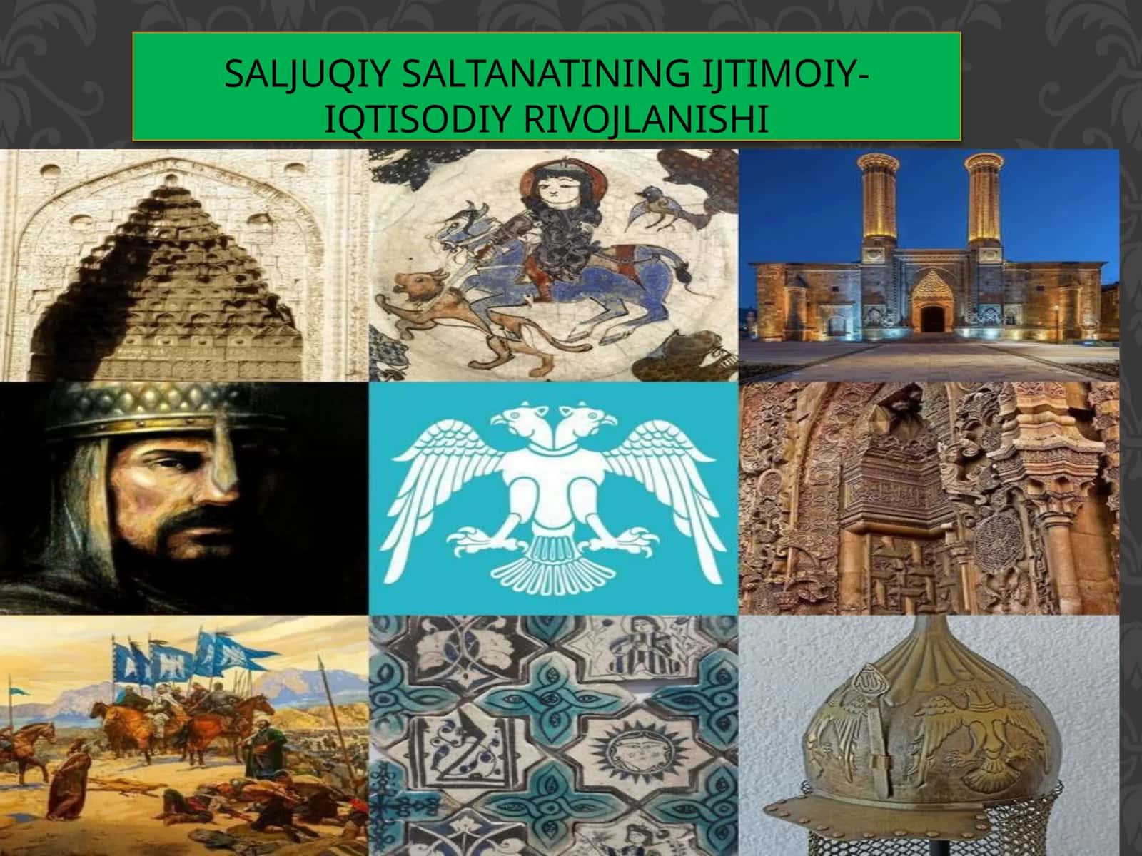 Saljuqiy Saltanatining ijtimoiy-iqtisodiy rivojlanishi 1