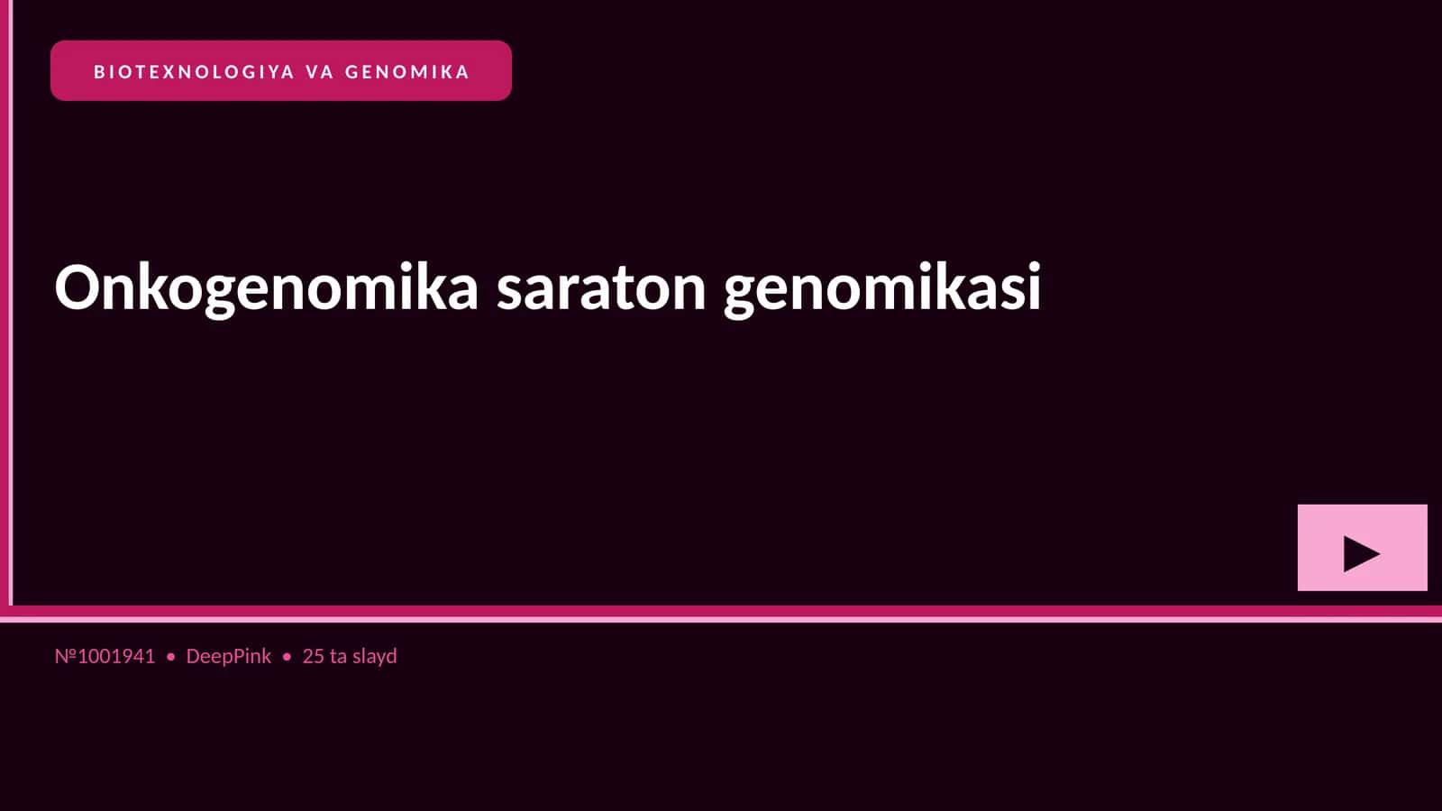 Onkogenomika saraton genomikasi 1