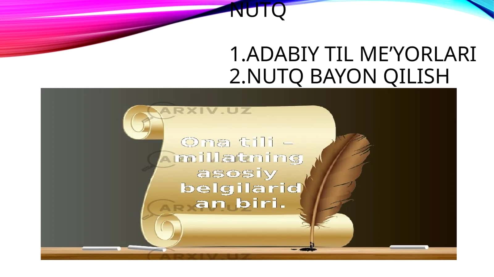Nutq va adabiy til me’yorlari 1