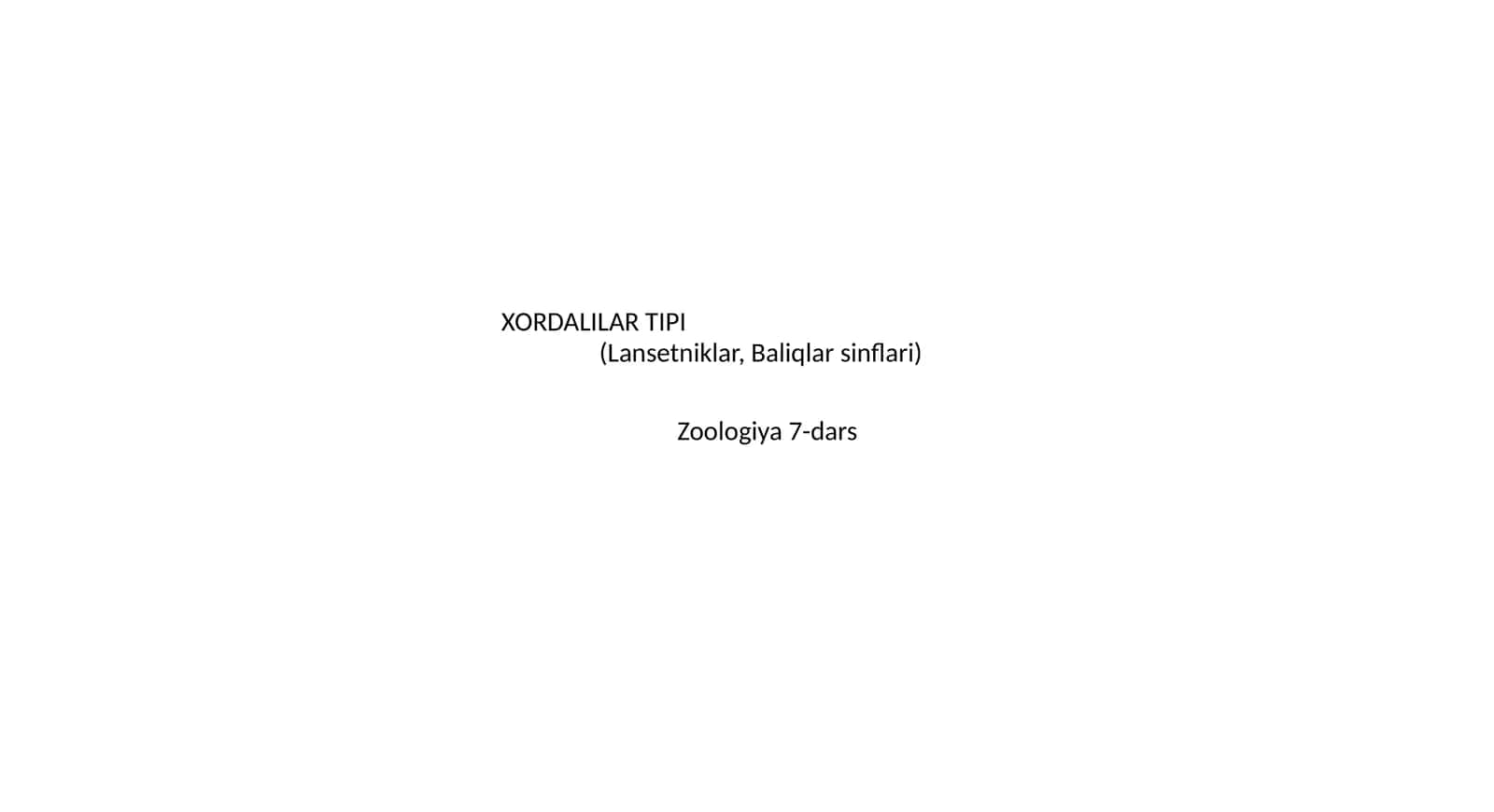 XORDALILAR TIPI 1