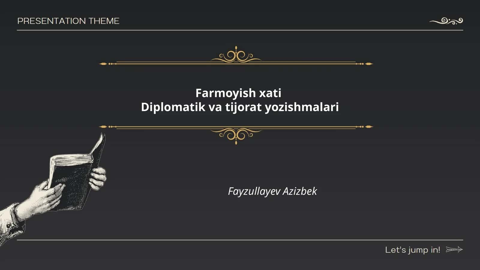 Farmoyish xati 1