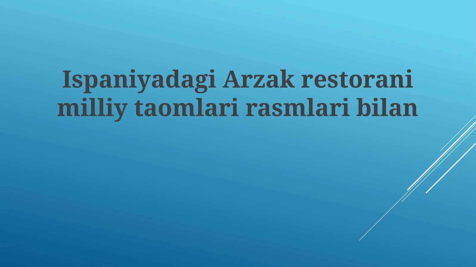 Arzak restoranining milliy taomlari tasvirlari 1