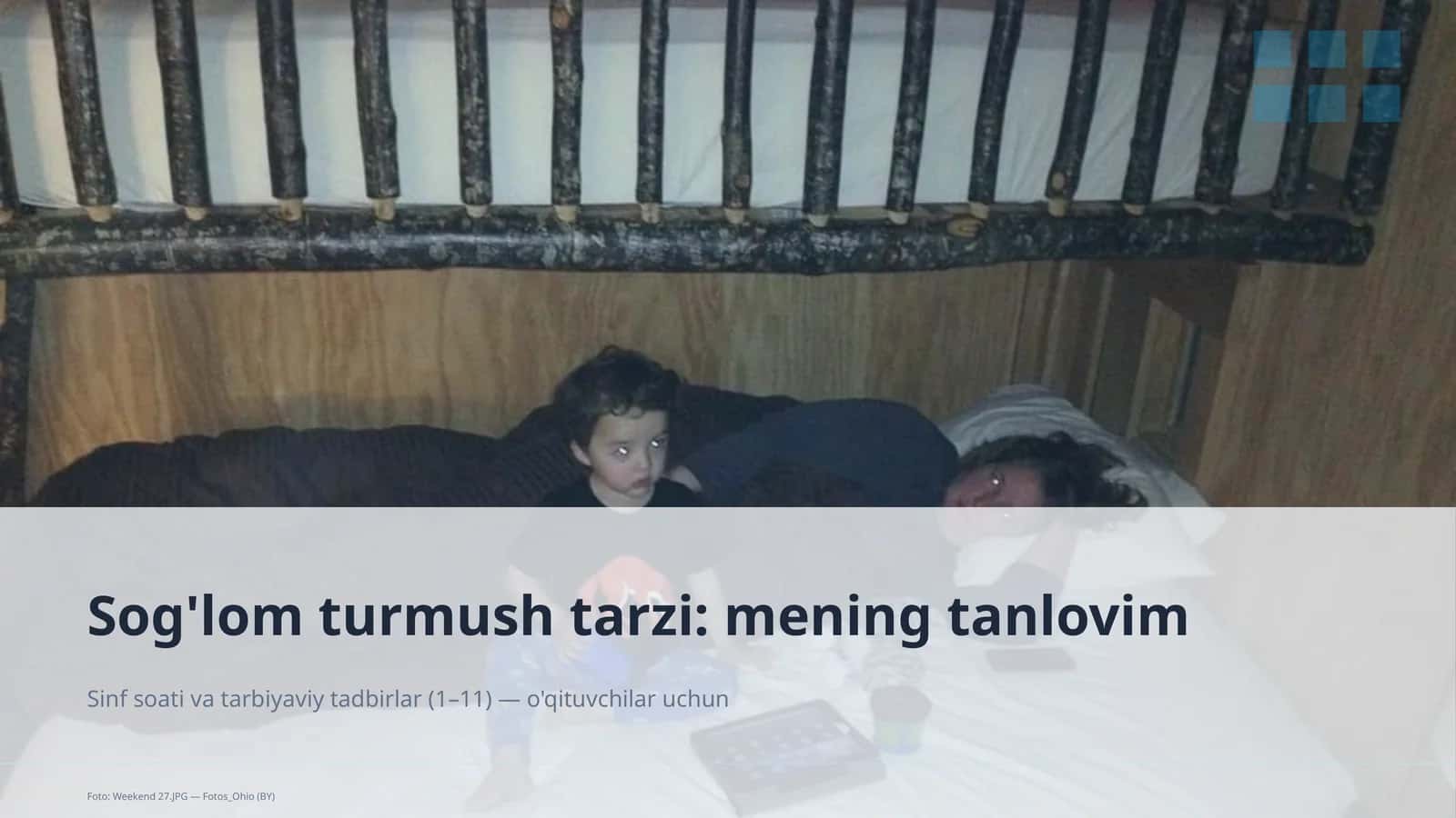 Sog'lom turmush tarzi: mening tanlovim 1