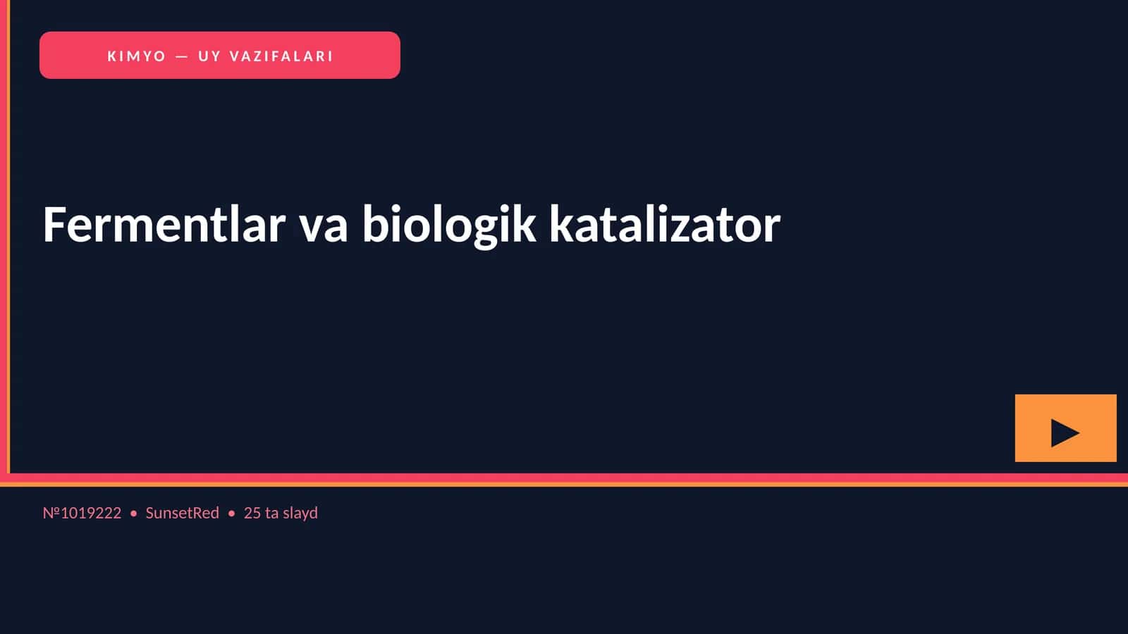 Fermentlar va biologik katalizator 1