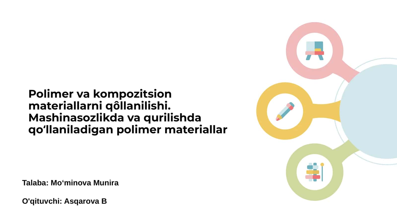 Polimer va kompozit materiallar: Kirish 1