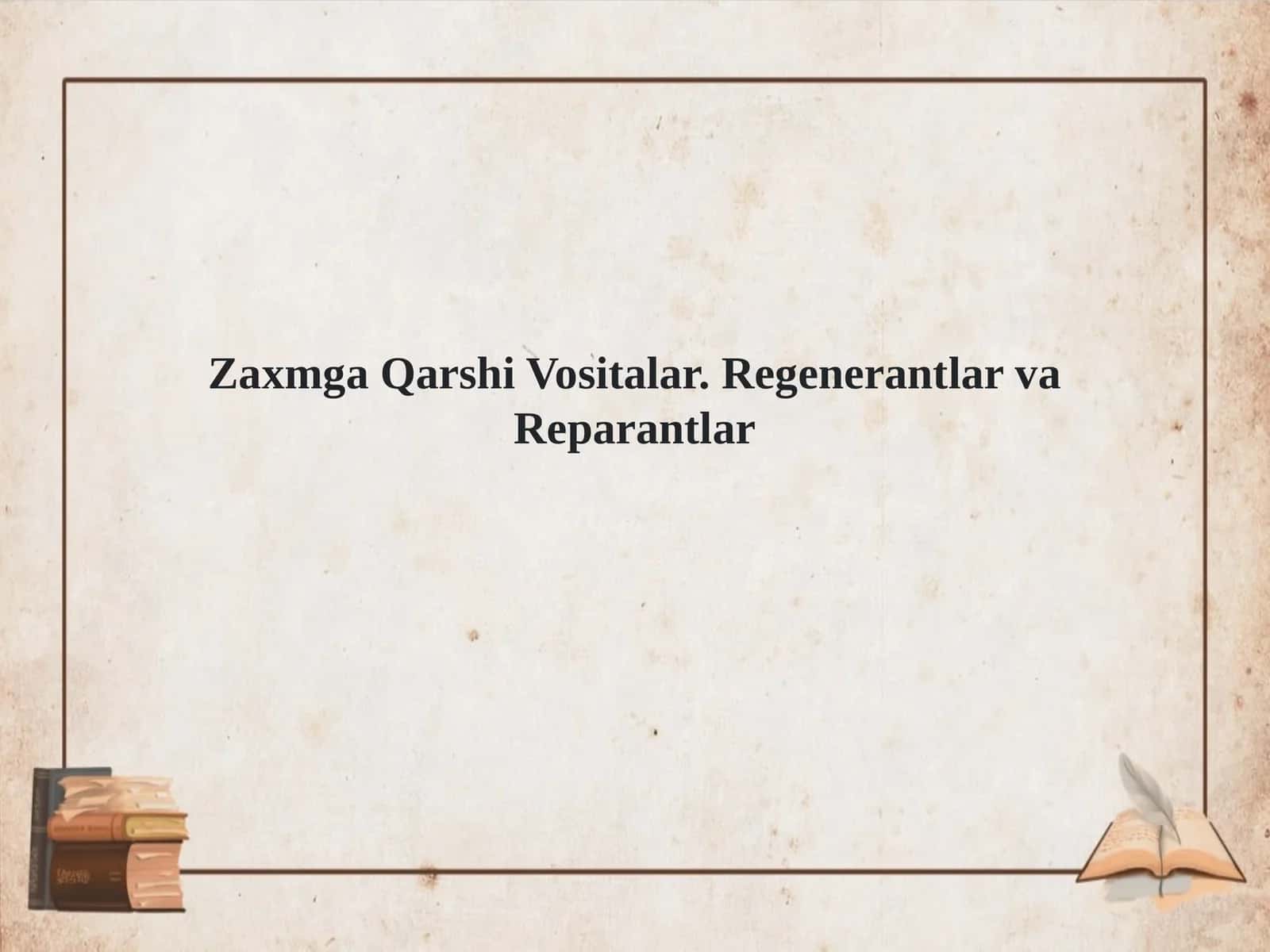Zaxmga Qarshi Vositalar 1