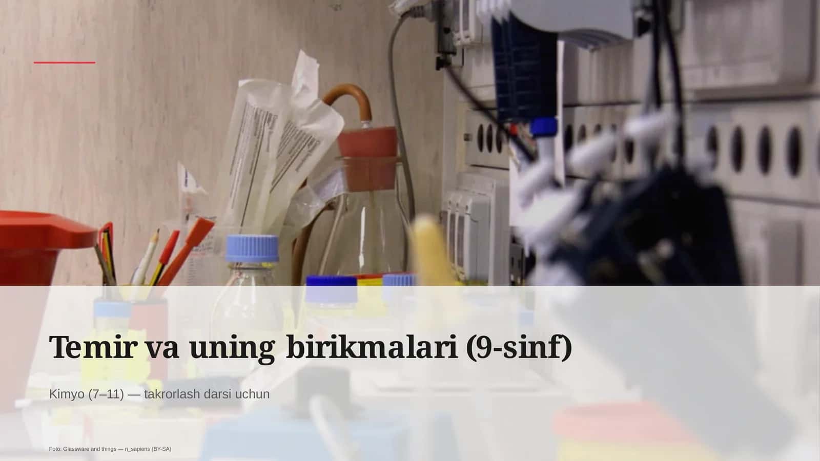 Temir va uning birikmalari (9-sinf) 1
