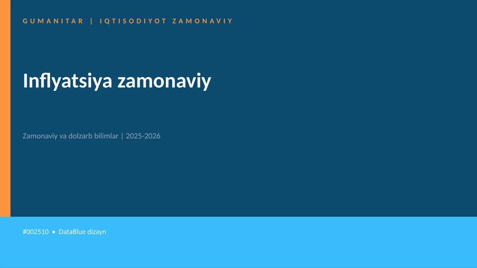 Inflyatsiya zamonaviy 1