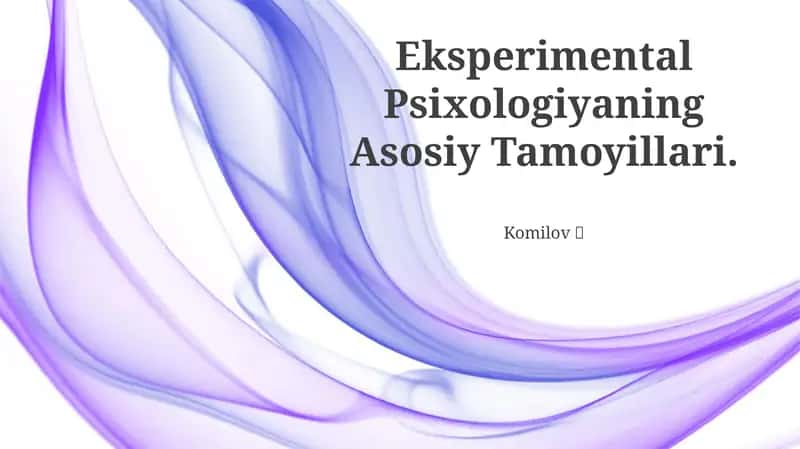 Eksperimental Psixologiya 1