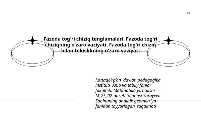 Analitik geometriya 1
