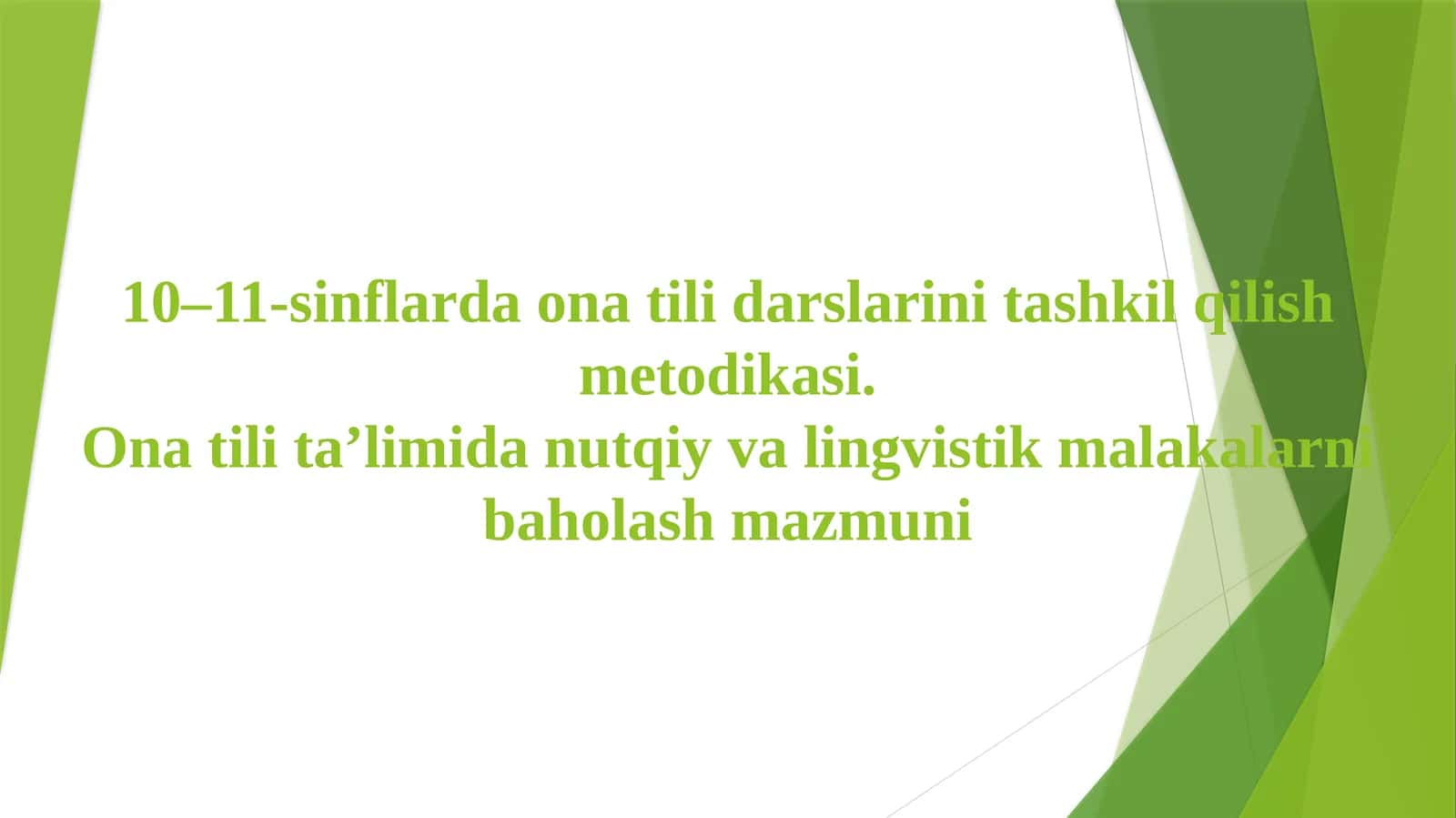 10–11-sinflarda onatilidarslarini tashkil qilish metodikasi 1