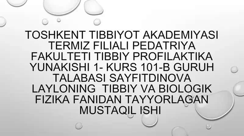 Laminar va turbulent harakatlar 1
