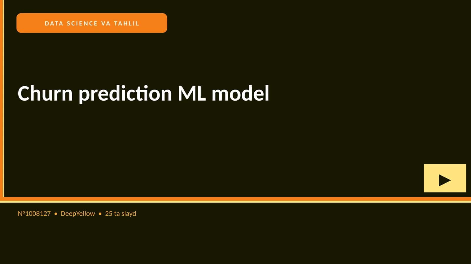 Churn prediction ML model 1