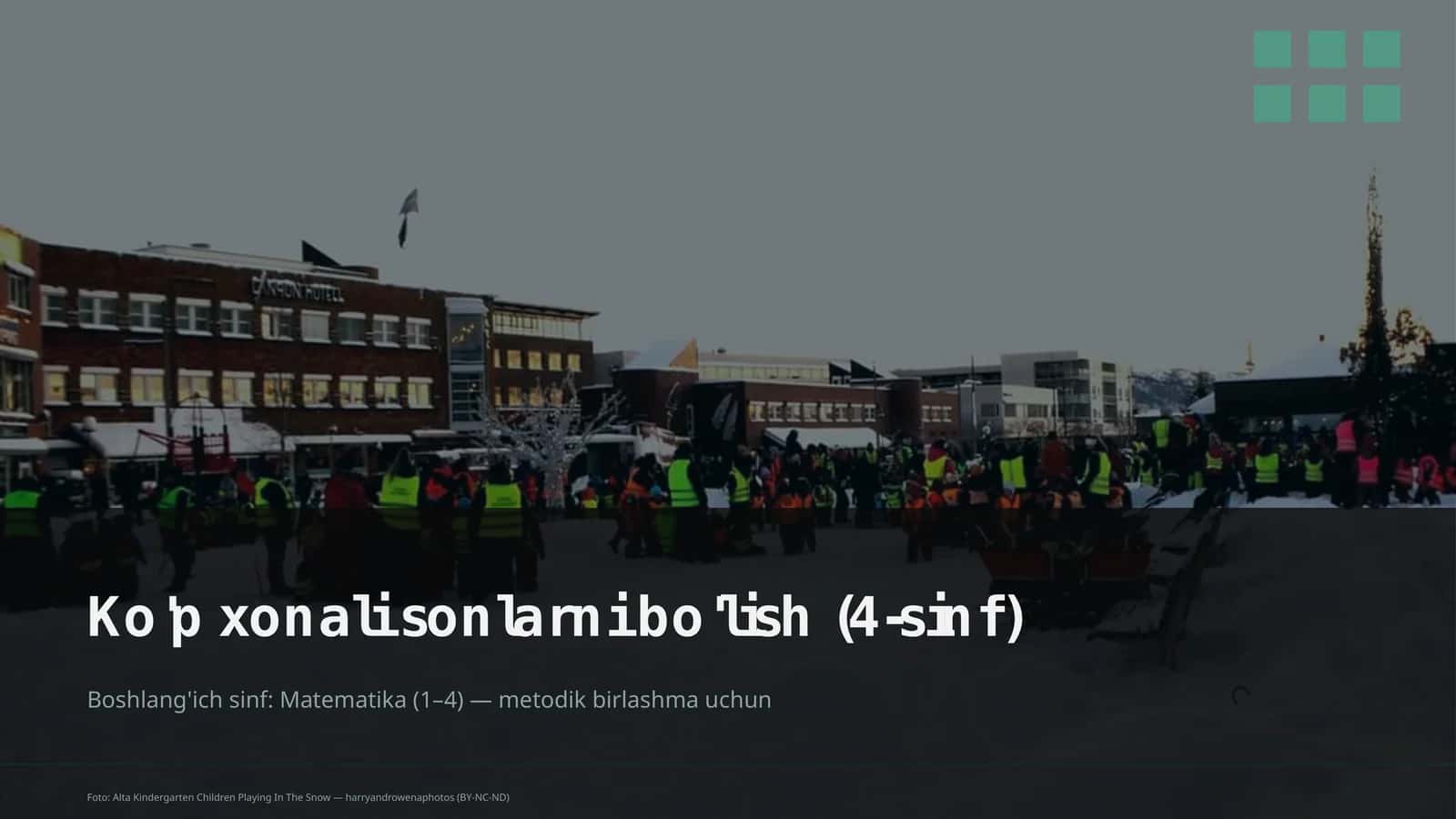 Ko'p xonali sonlarni bo'lish (4-sinf) 1