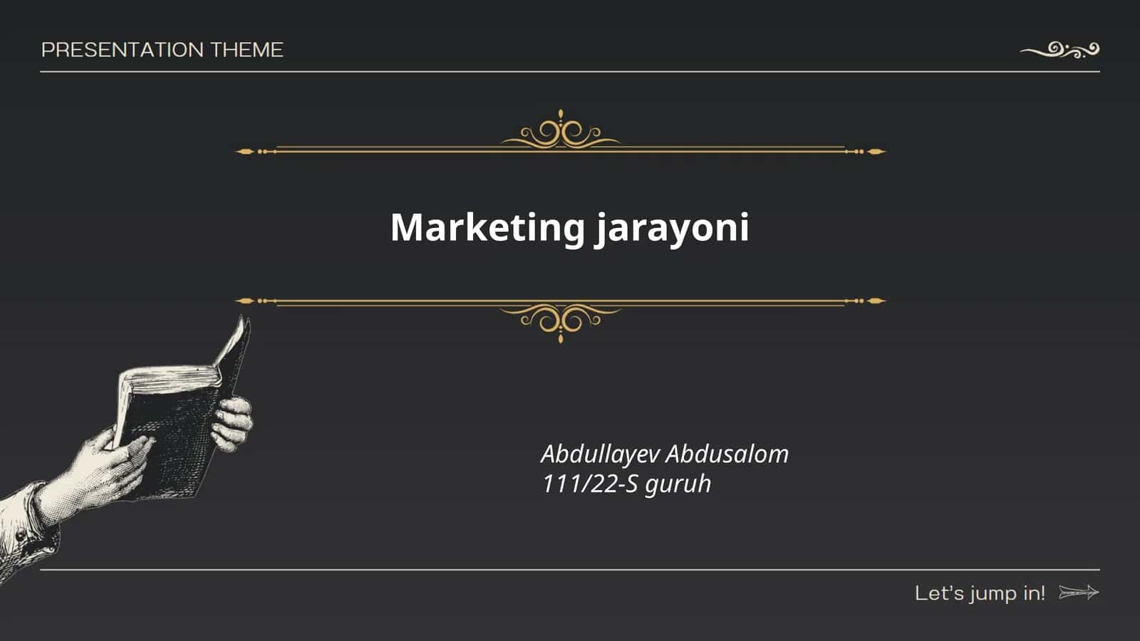 Marketing jarayoni 1