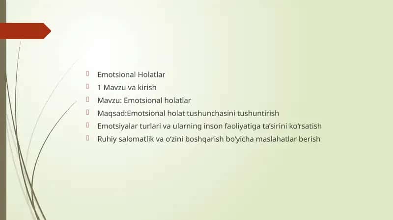 Emotsional Holatlar 1