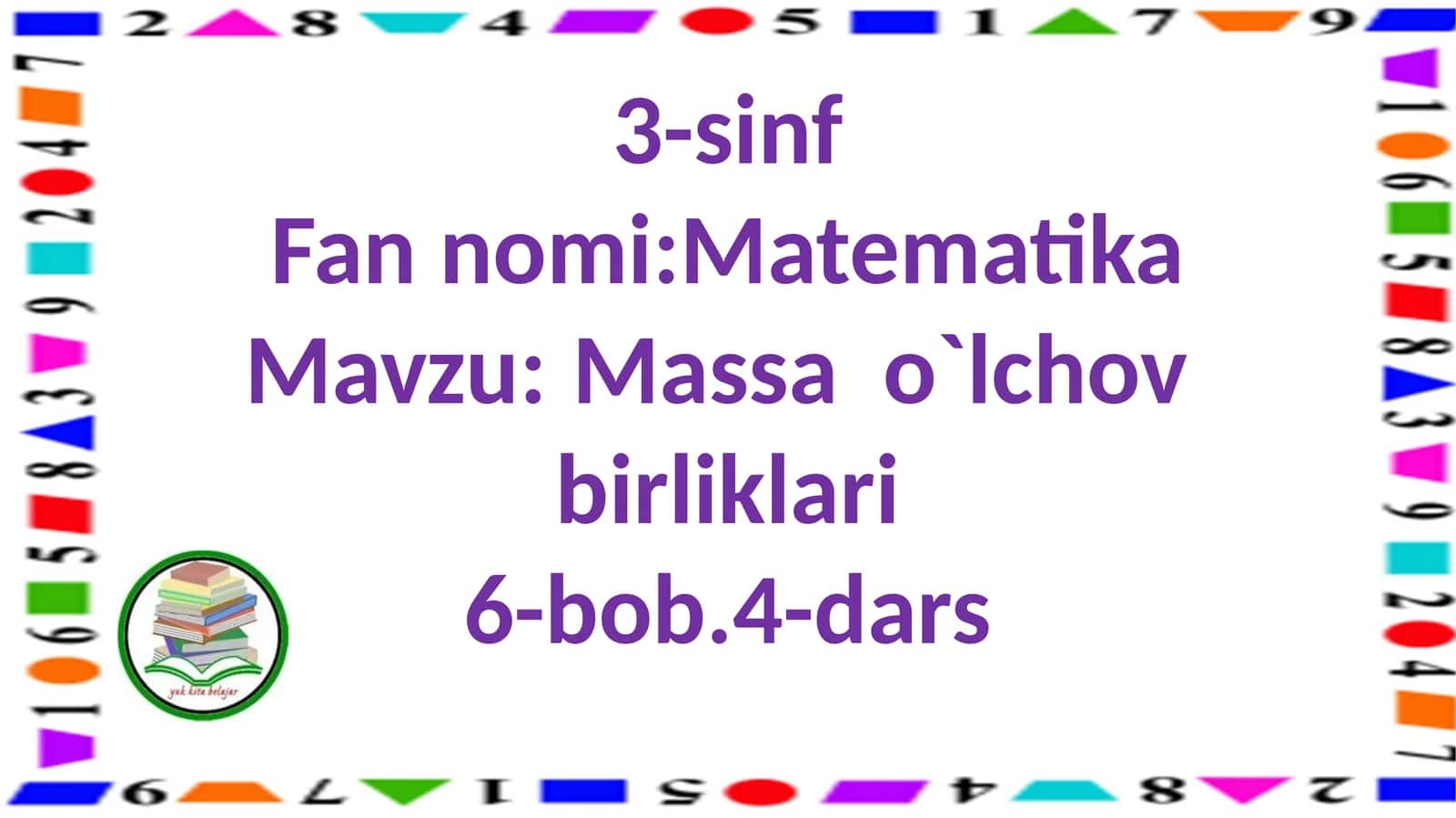 Massao`lchovbirliklari 1