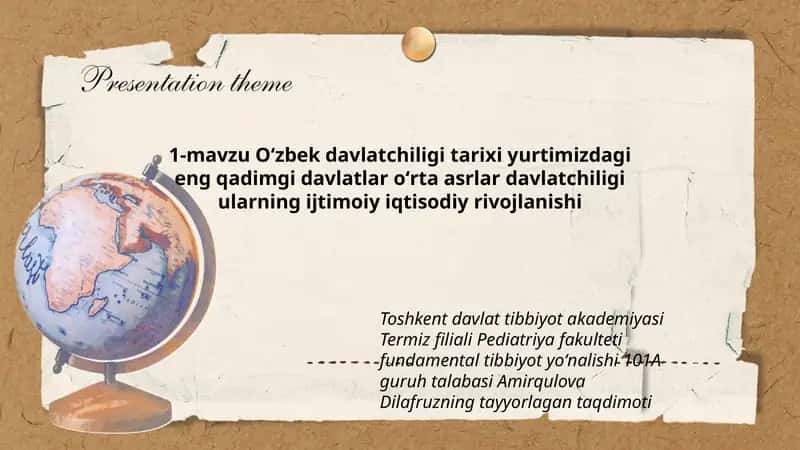 Oʻzbek davlatchiligi tarixi 1