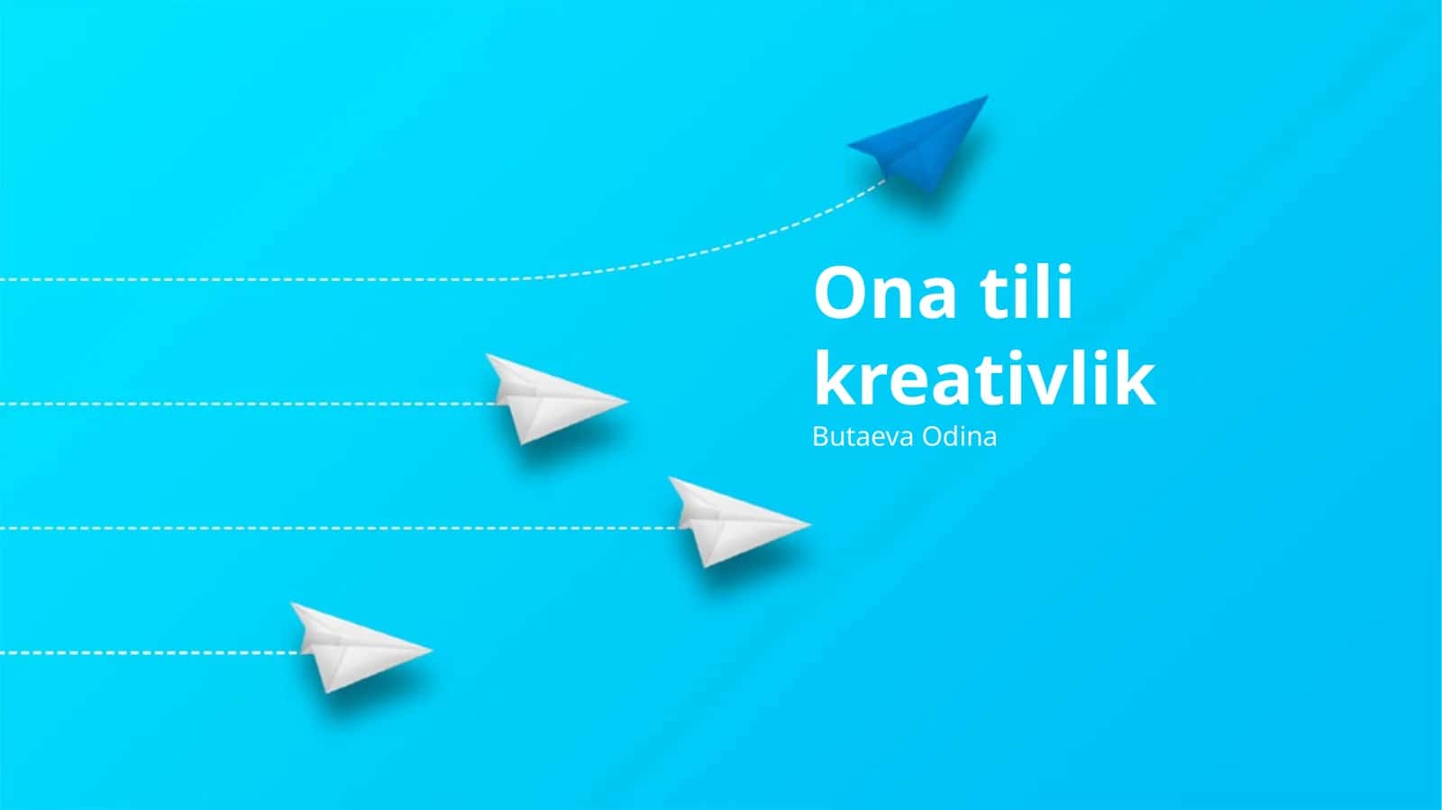 Ona tili kreativlik 1