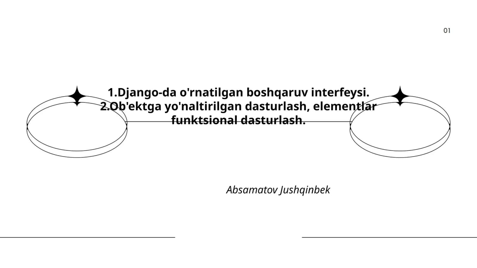 Django-da o'rnatilgan boshqaruv interfeysi 1