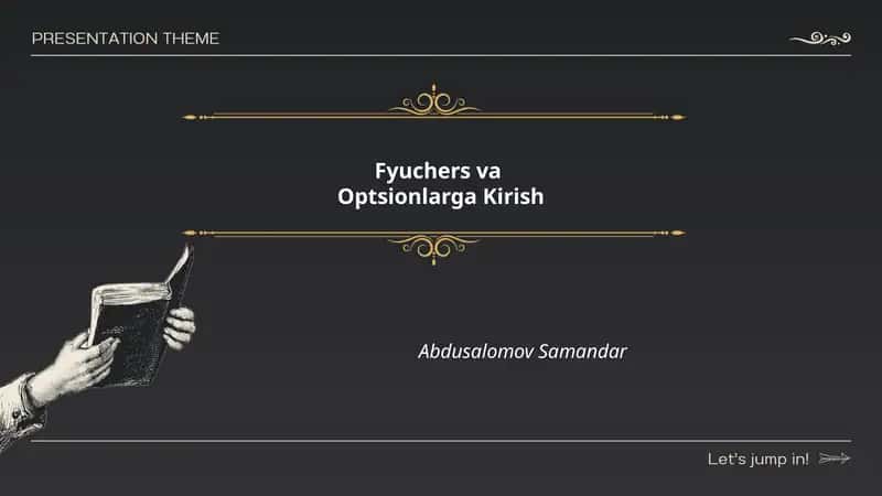 Fyuchers va Optsionlarga Kirish 1