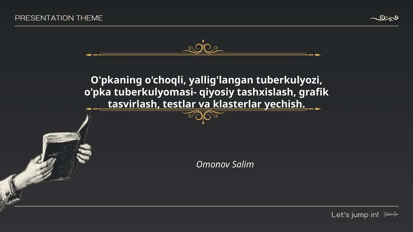 Kavernoz va Pnevmoniyali Tuberkulyoz Tashhisi 1