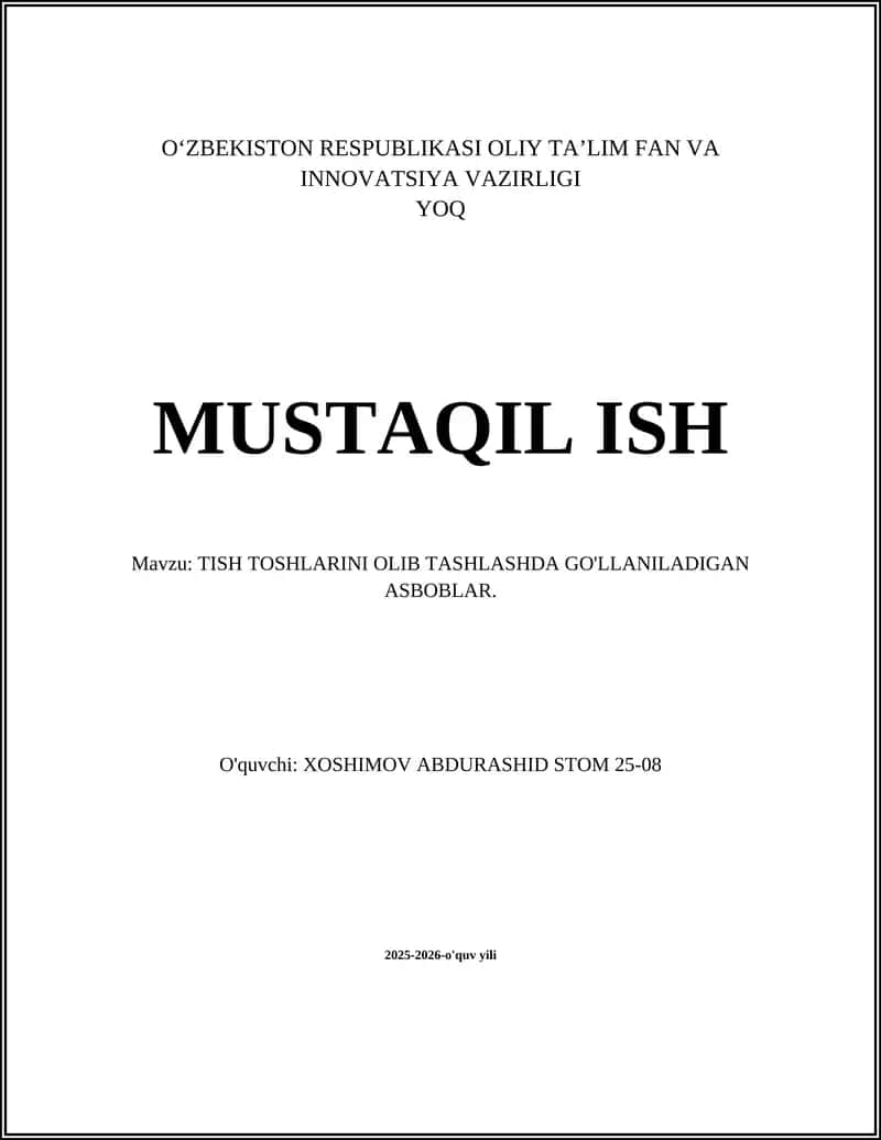 Tish tortkichlari (Forceps) 1