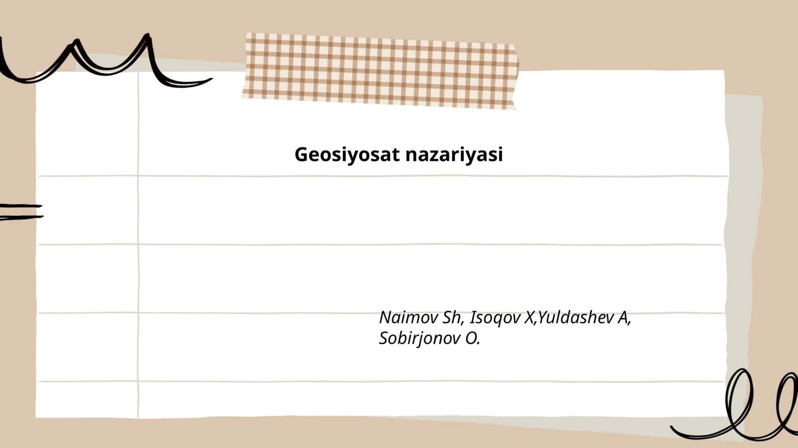 Geosiyosat nazariyasi 1