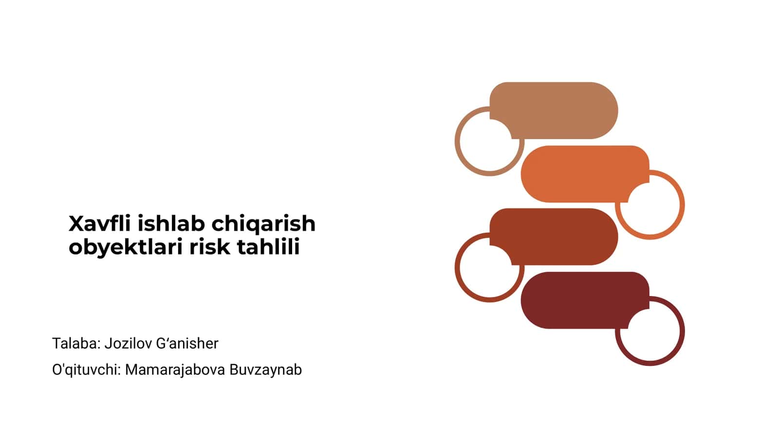 Xavfli ishlab chiqarish obyektlari risk tahlili 1