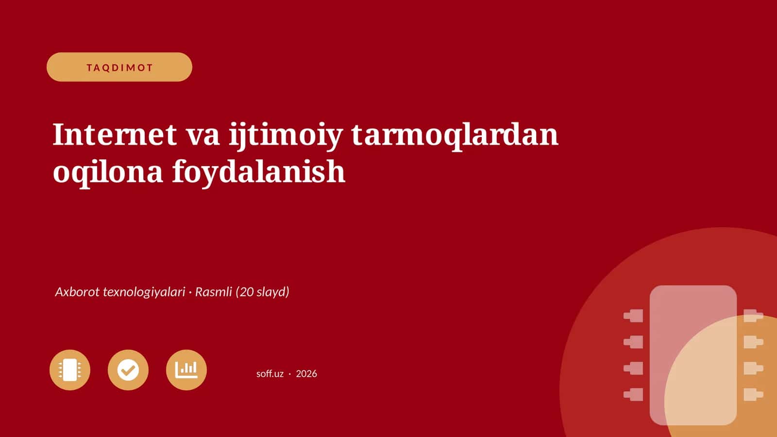Internet va ijtimoiy tarmoqlardan oqilona foydalanish 1