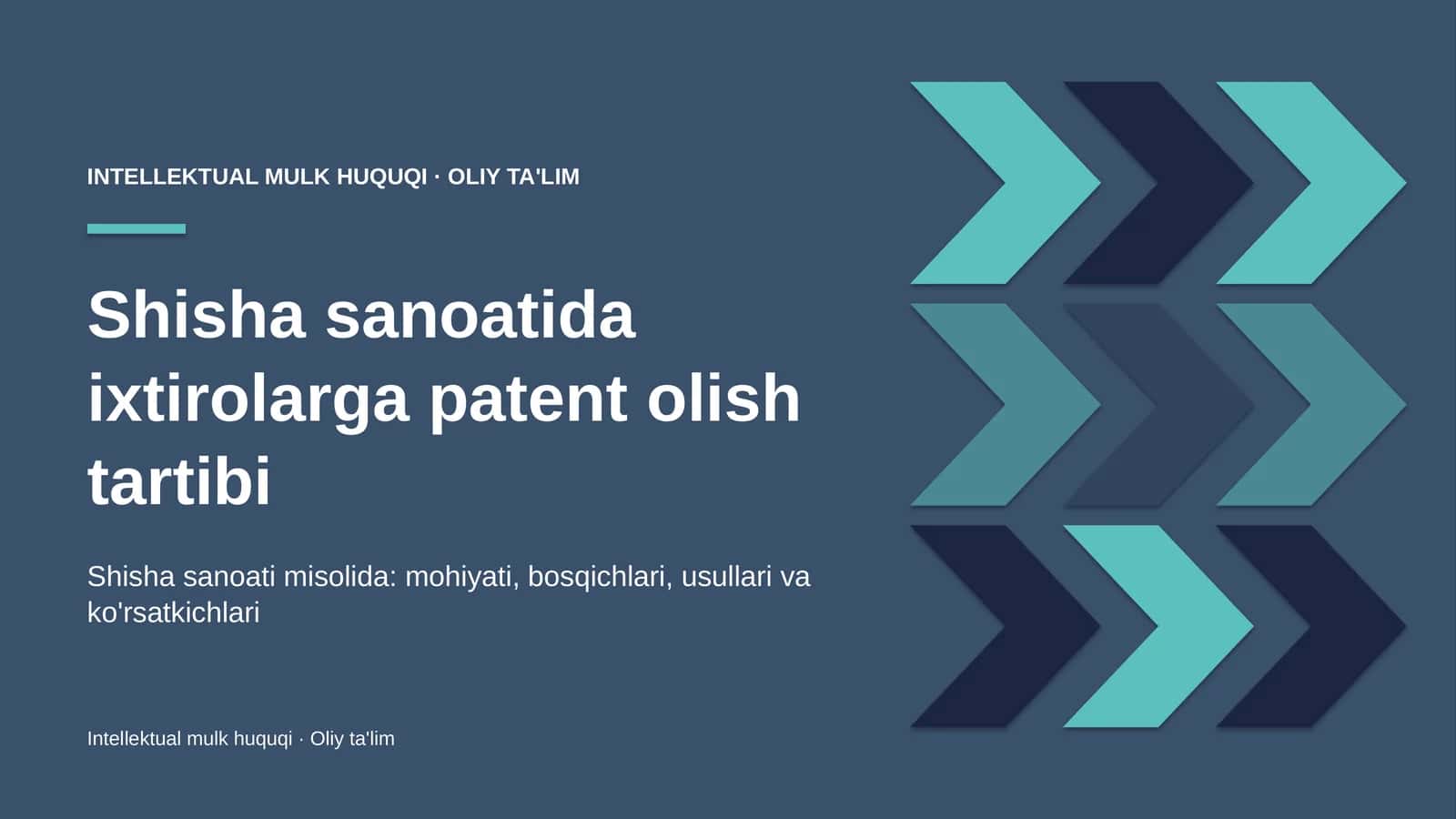 shisha sanoatida ixtirolarga patent olish tartibi 3689 1